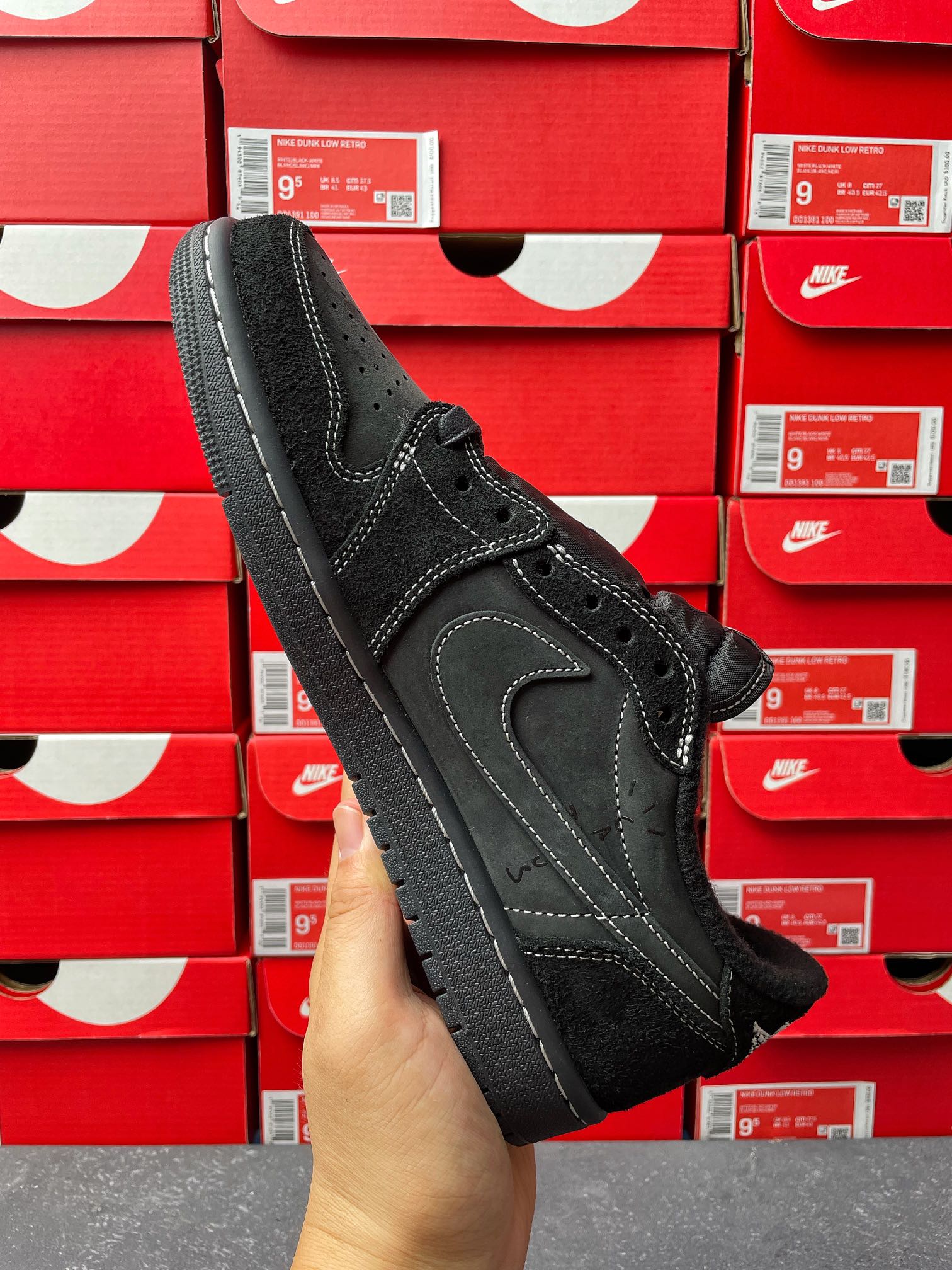 FK Batch-Air Jordan 1  × Travis Scott “ Black/Phantom”