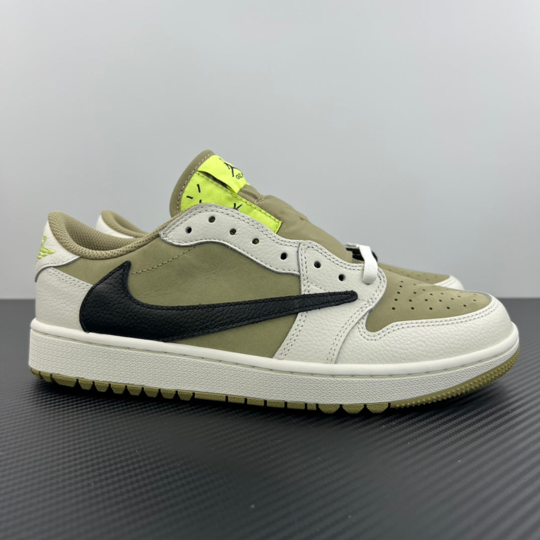 FK Batch-Air Jordan 1  × Travis Scott “Golf Olives”