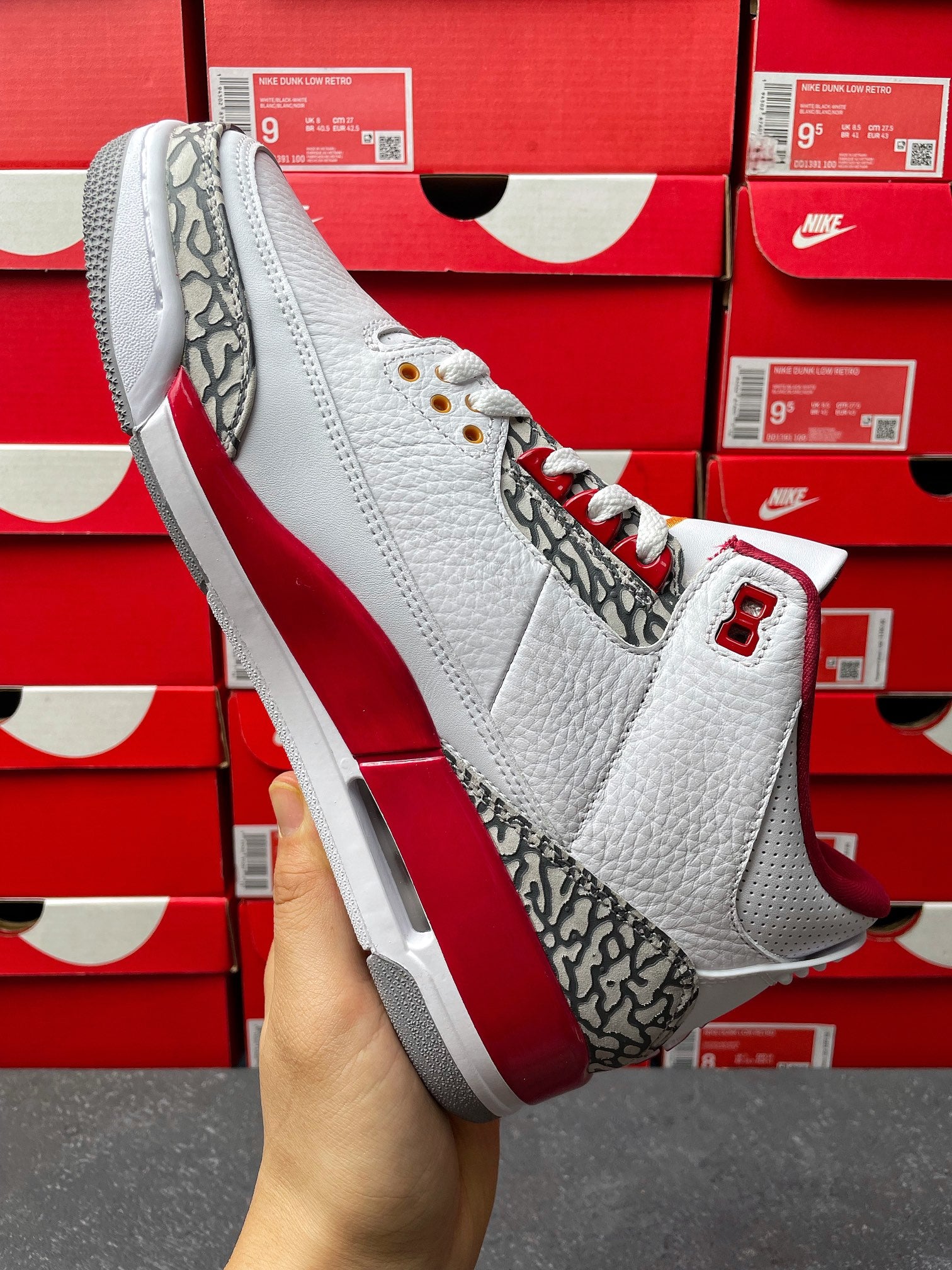 LW Batch-Air Jordan 3 “Cardinal Red”