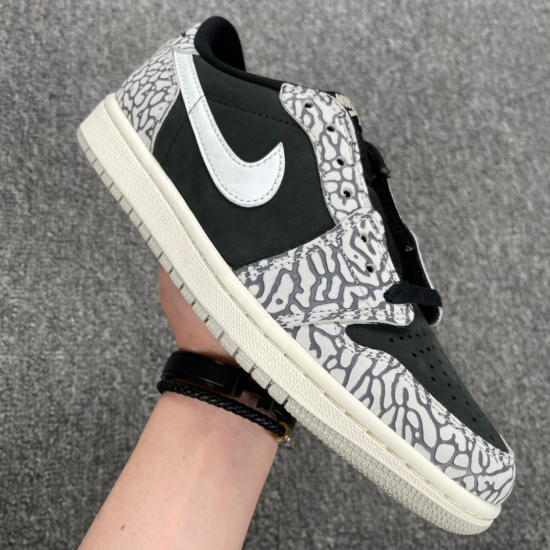 FS Batch-Air Jordan 1 retro Low OG “Black Elephant”