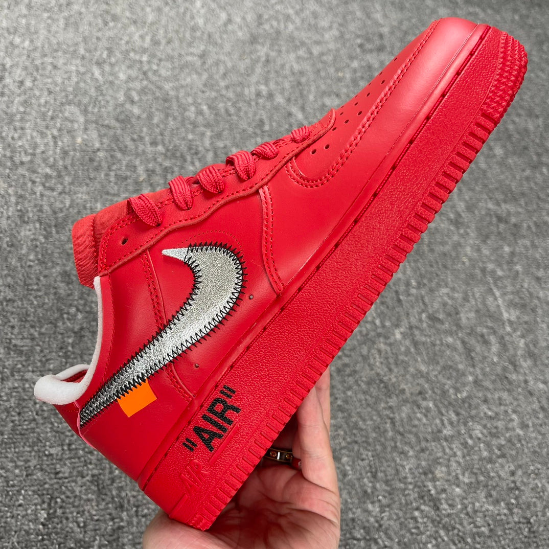 YH Batch-Off White × Air Force 1 “Red Art Museum”