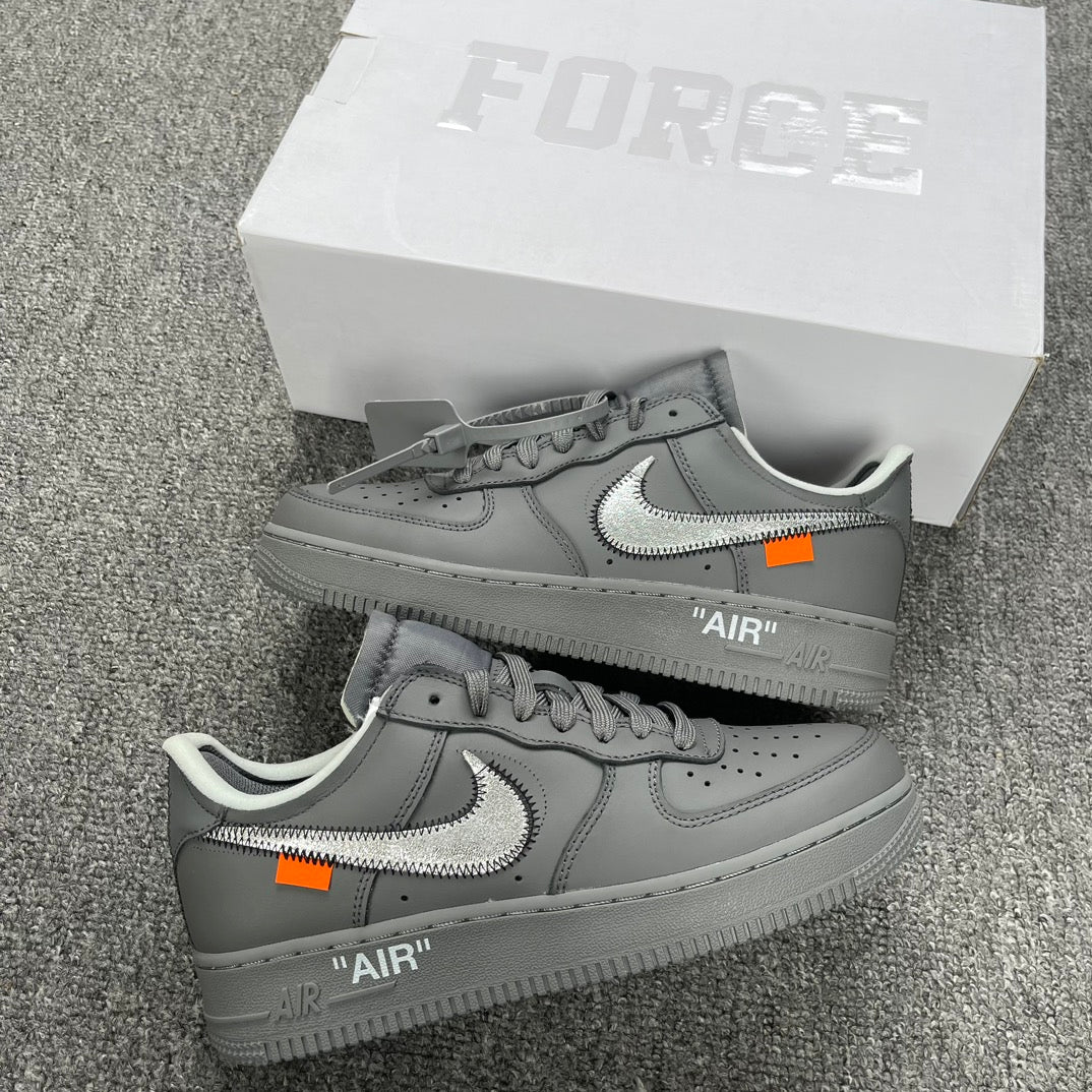 YH Batch-Off White × Air Force 1 “Grey Art Museum”