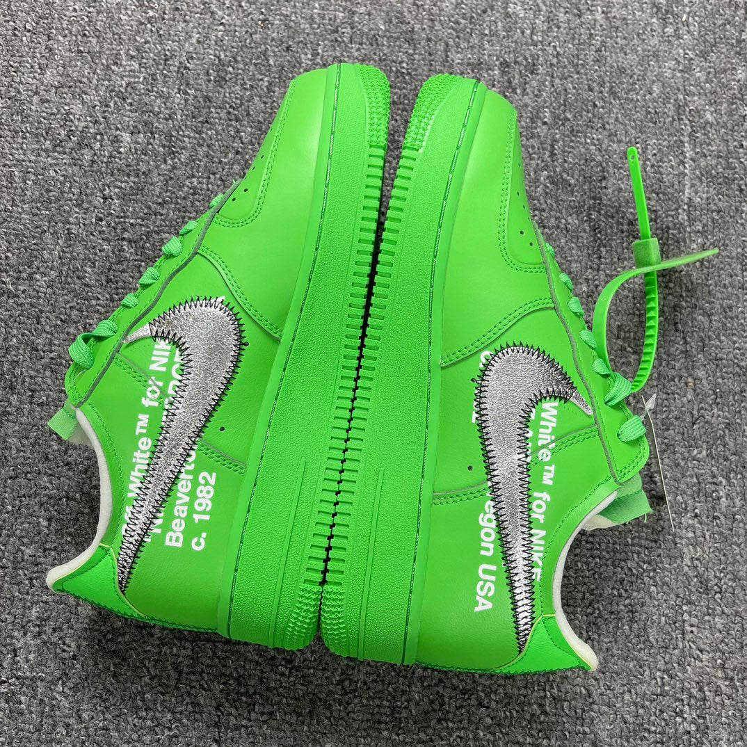 YH Batch-Off White × Air Force 1 “Green Art Museum”