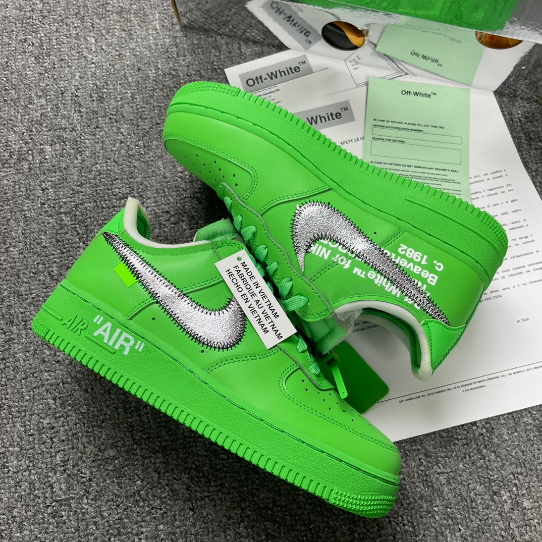 YH Batch-Off White × Air Force 1 “Green Art Museum”