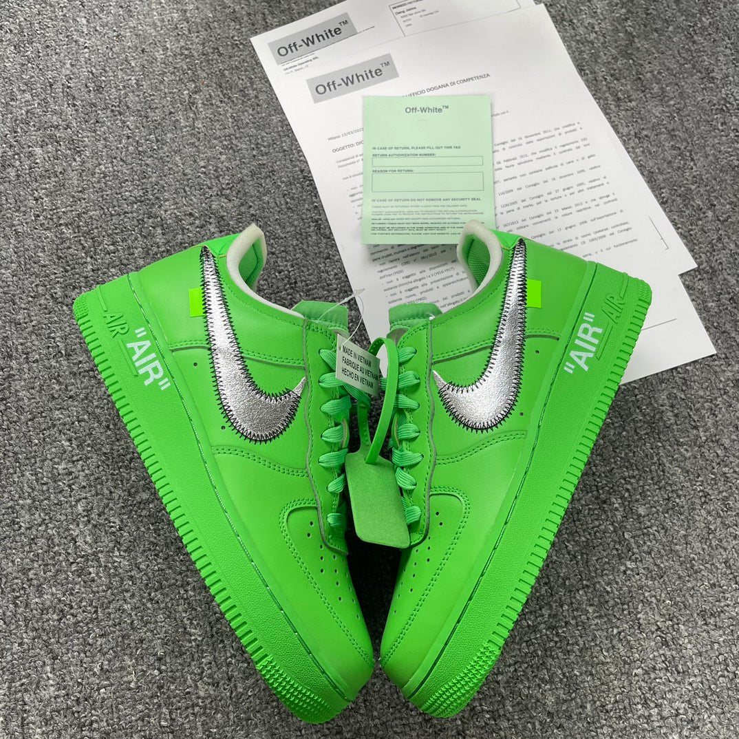 YH Batch-Off White × Air Force 1 “Green Art Museum”