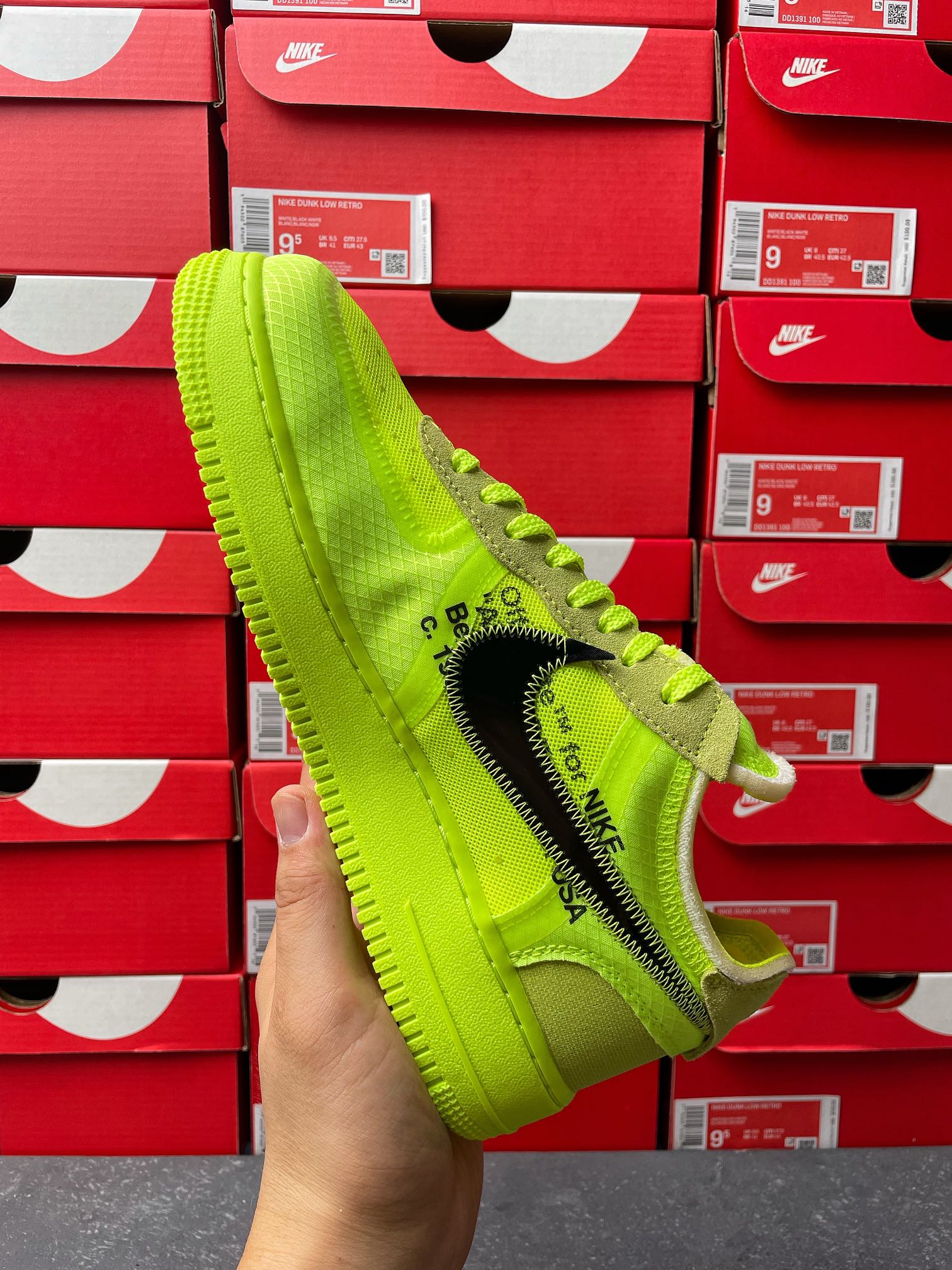 Top Batch-Off White × Air Force 1 Part 2 Volt “The Ten”